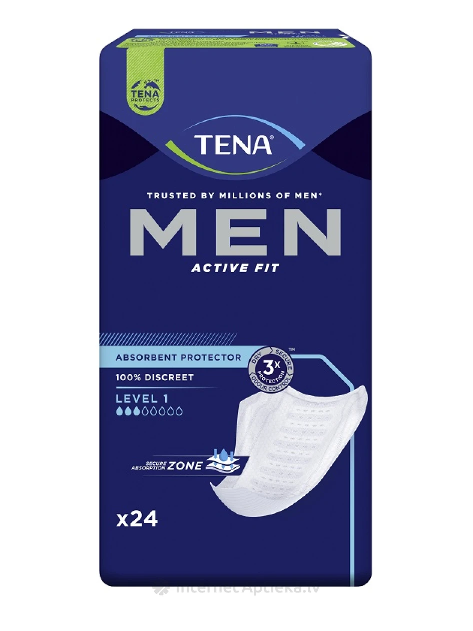 Прокладки урологические TENA Men Light N24 (*3) (Level 1)