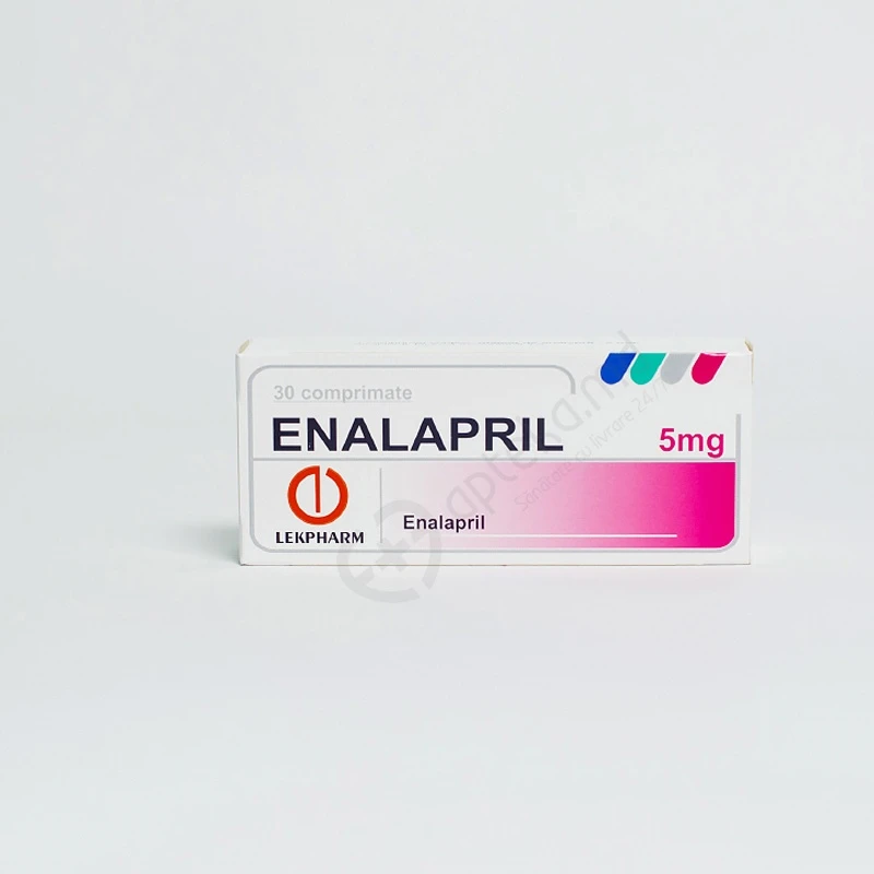 Эналаприл, таблетки 5 мг, Lekpharm N10x3