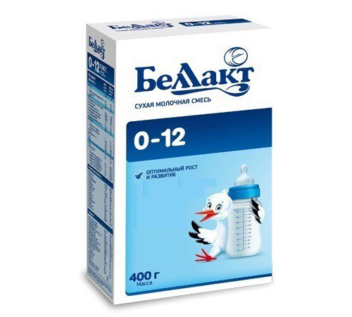 Lapte praf Bellact 0–12 luni, 400 g