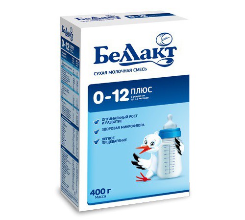 Lapte praf Bellact Plus 0–12 luni, 400 g