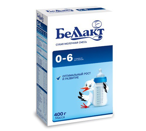 Lapte praf Bellact 0–6 luni, 400 g