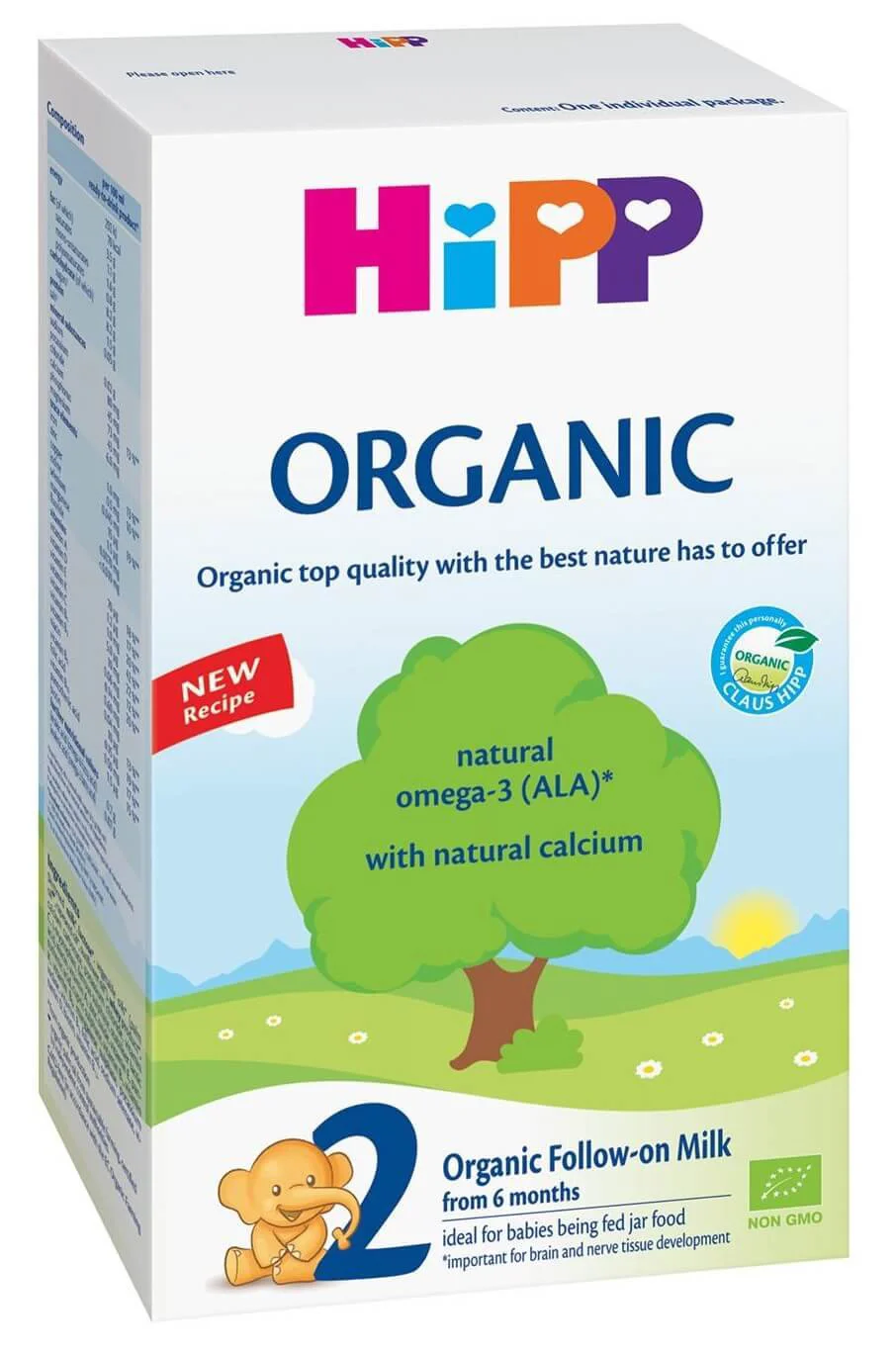 HiPP 2 Organic, 800 g — formulă de lapte organică de continuare, de la 6 luni