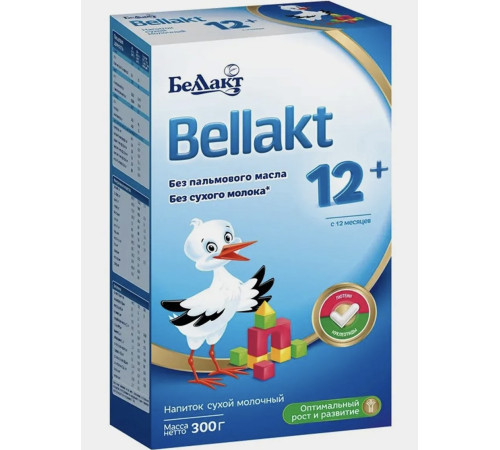 Сухая молочная смесь Bellact для детей от 12 месяцев, 300 г (лактат)
