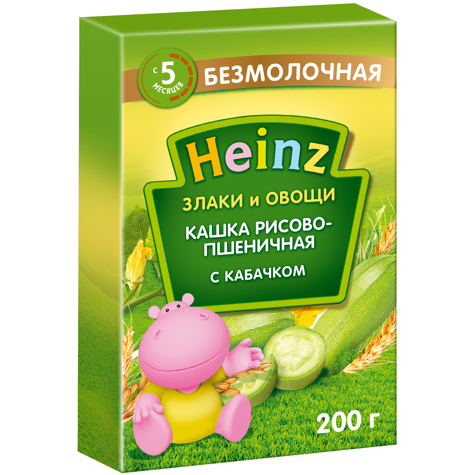 Heinz „Cereale din grâu și orez cu dovlecel” 200 g (de la 5 luni)