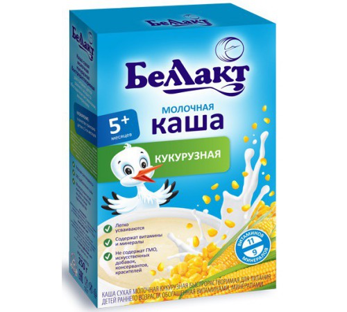 Bellact „Cereale cu lapte – porumb” 200 g (de la 5 luni)