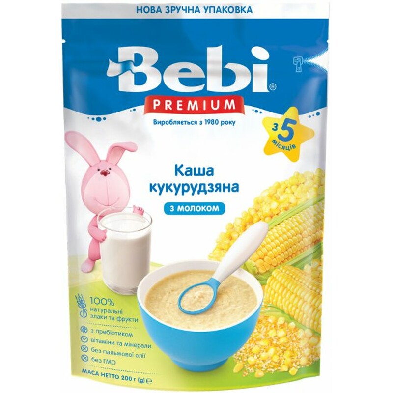 Bebi “Молочная каша Кукурузная” 200 г (с 5 месяцев)