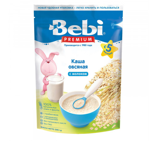 Bebi Premium «Каша молочная овсяная» 9×200 г