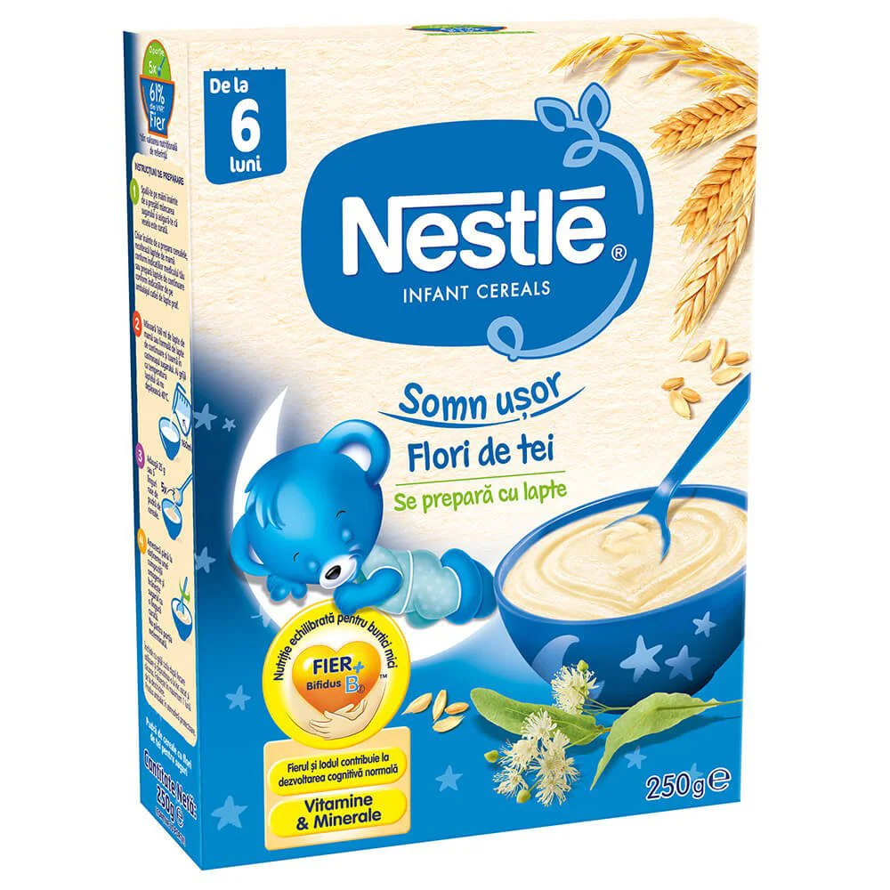 Nestlé “Каша перед сном с липой” 250 г (с 6 месяцев)