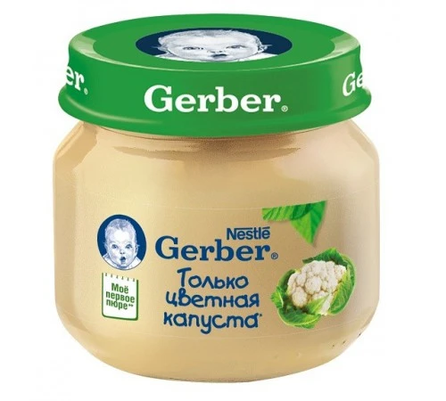 Gerber пюре овощное “Цветная капуста” 80 г (с 4 месяцев)