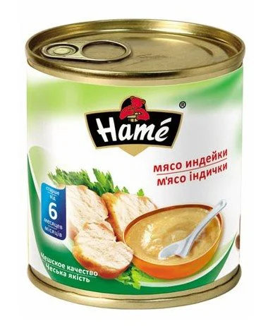 Hame пюре мясное «Индейка» 100 г (с 6 месяцев)