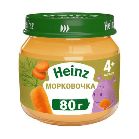 Heinz пюре овощное “Морковка” 80 г (с 5 месяцев)