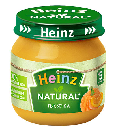 Heinz пюре овощное “Тыква” 80 г (с 5 месяцев)
