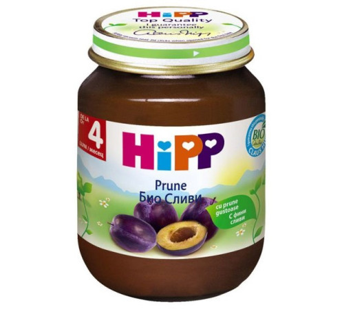 Hipp Пюре из чернослива, 125 г (с 4 месяцев) (4253)