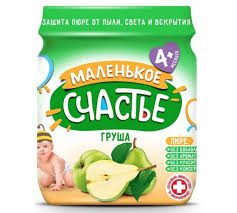 Маленькое счастье пюре «Груша» 90 г (с 4 месяцев)