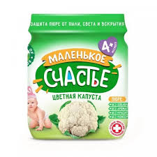 Маленькое счастье пюре «Цветная капуста» 80 г (с 4 месяцев)