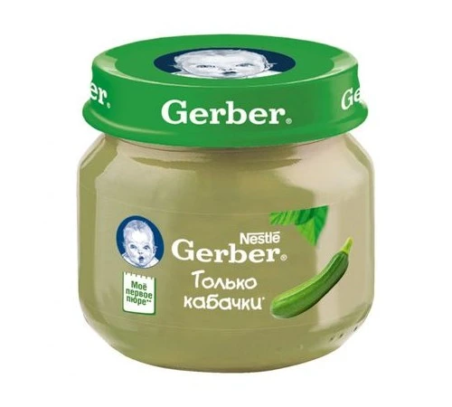 Gerber пюре из овощей «Кабачки» 80 г (с 4 месяцев) (арт. 12463418)