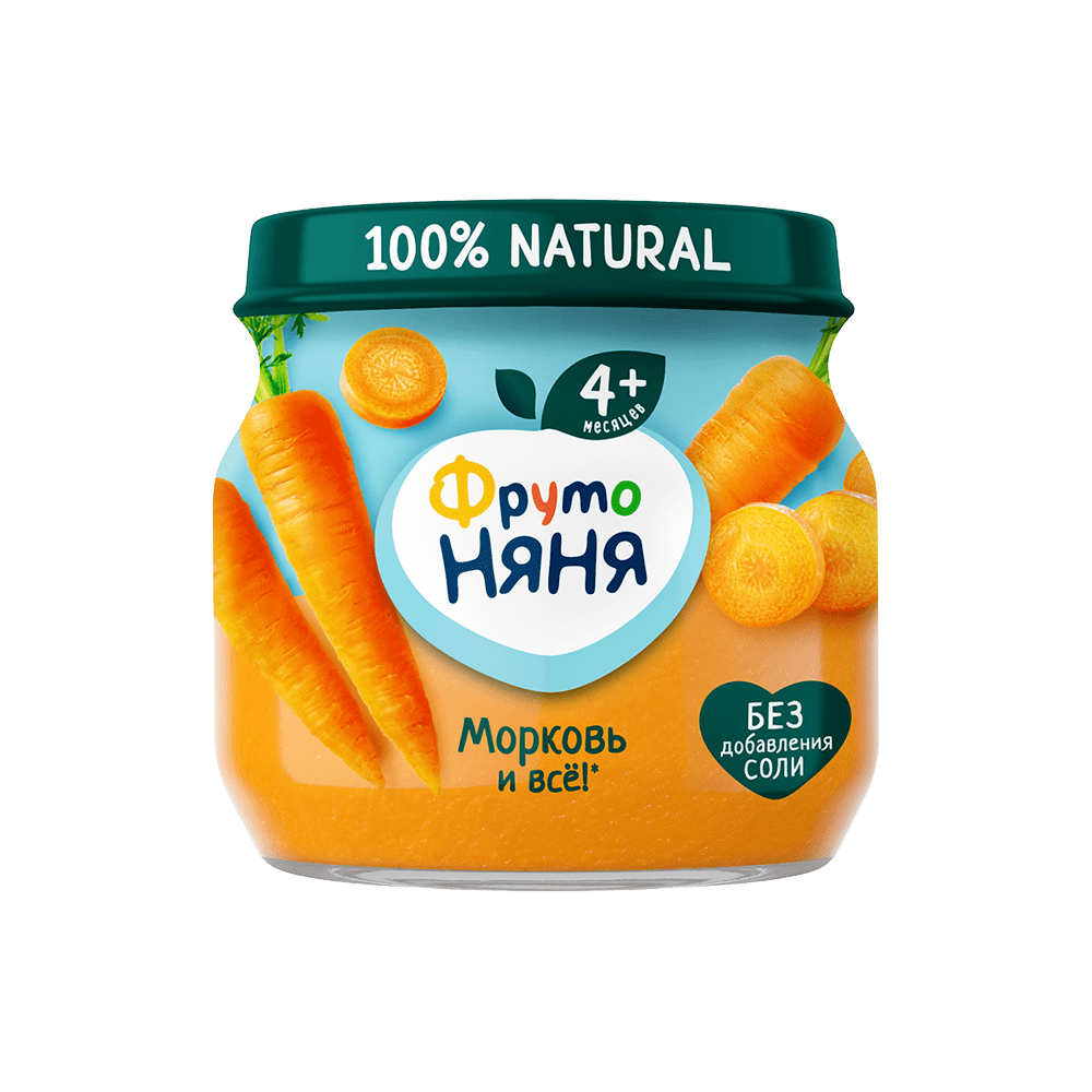 Фруто Няня Пюре из моркови N12 x 80 г