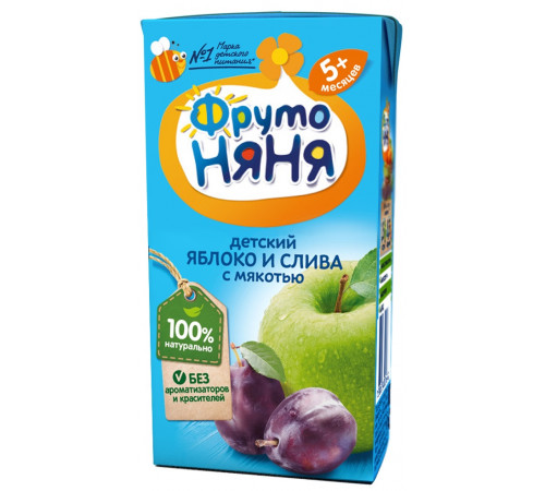 Фруто Няня Нектар Яблоко-Сливы N18×200 мл