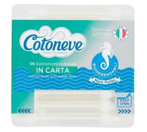 Гигиенические палочки Cotoneve N56 BABY с ограничителем (биоразлагаемые)