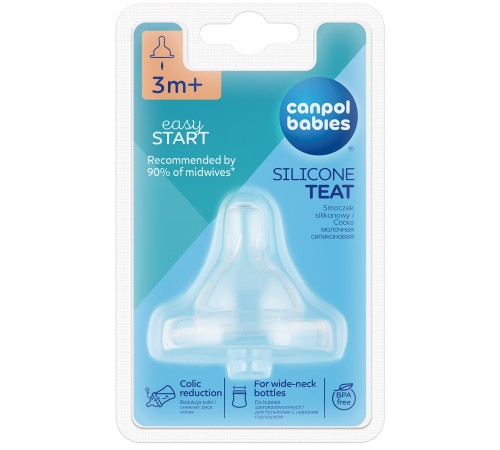 Соска Canpol силиконовая “EasyStart” размер 4 (для каш) (6+ месяцев) (арт. 21/723)