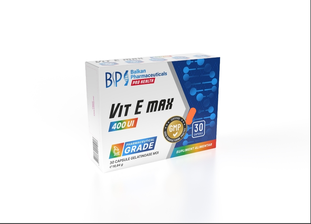 Витамин E МАКС – BP 400 МЕ мягкие желатиновые капсулы N30