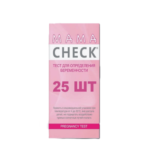 Тесты для определения беременности Mama Check (25x1 полоска)