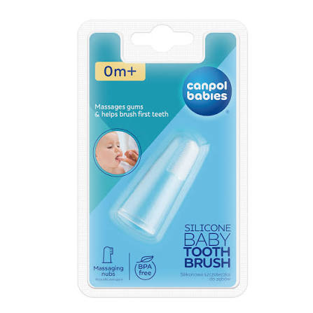 Зубная щётка Canpol из силикона для первых зубов (на палец) (9/117)