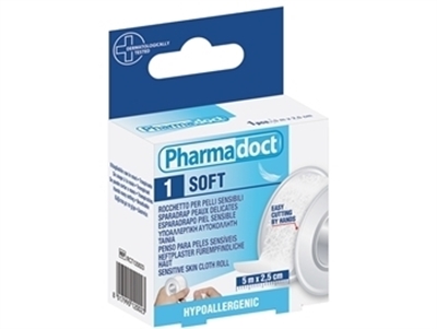 Пластырь PharmaDoct, 2,5 см x 5,0 м, «Текстиль» (рулон)
