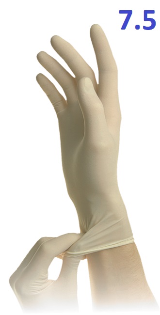 Перчатки стерильные Suzhou LATEX, размер 7.5, неприпудренные