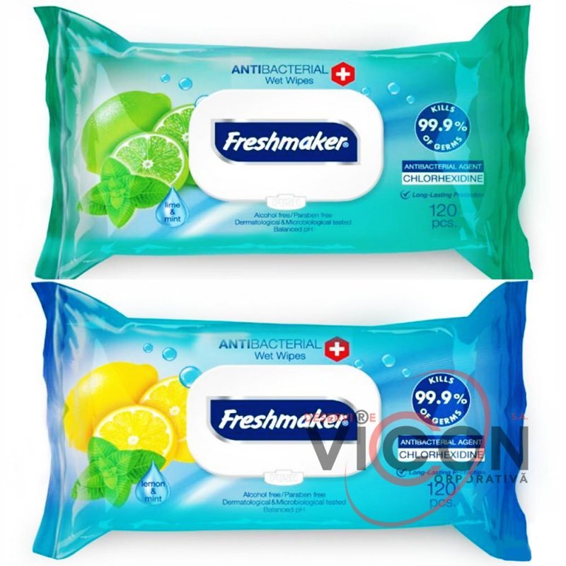Влажные салфетки Freshmaker, 120 штук