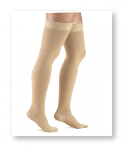 Медицинские компрессионные антиварикозные чулки до бедра Med Textile XXL (арт.1605)