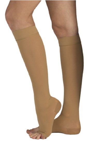 Компрессионный эластичный гольф 0408 LUX-4, H2, 3/4 без носка, бежевый Tonus