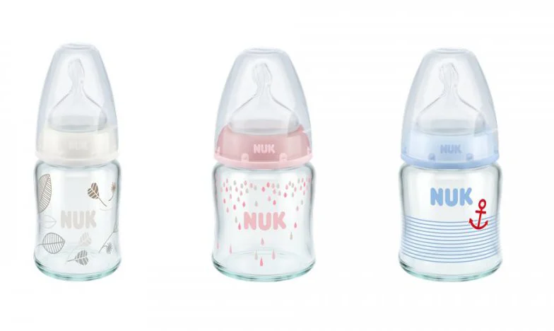 NUK Бутылочка First Choice (стекло) 120 мл + силиконовая соска (0–6 месяцев) (747092)