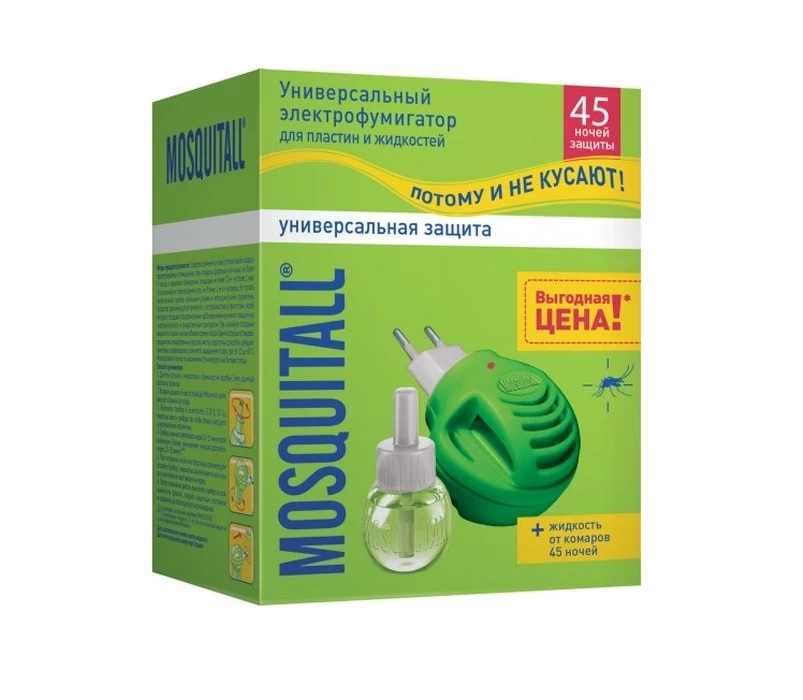 MOSQUITALL Fumigator electric + lichid 30 ml “Universal”