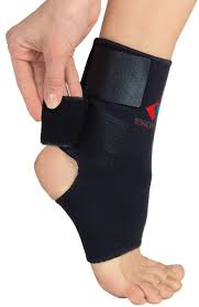 Эластичный фиксатор голеностопного сустава Tonus (0310) N4 (липучка)