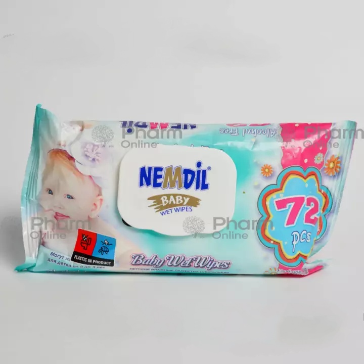 Влажные салфетки Nemdil N72 (с пластиковой крышкой)