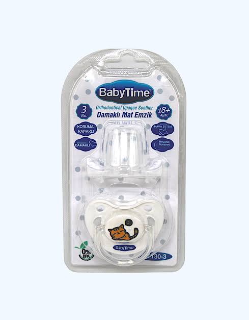 Пустышка BabyTime (6–18 мес) BT126-2 силиконовая ортодонтическая