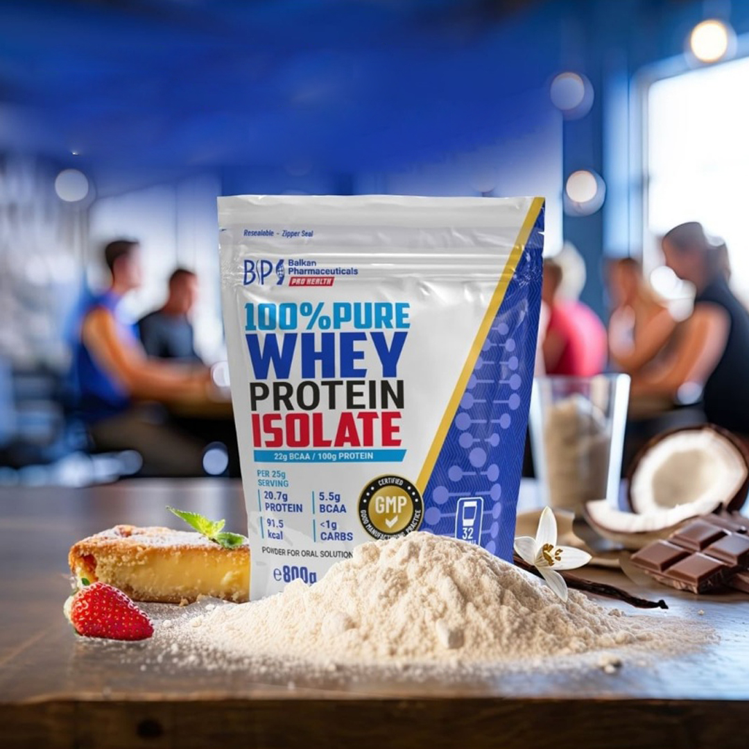 Whey Protein ISOLATE, Banană. Balkan Pharm.,Moldova