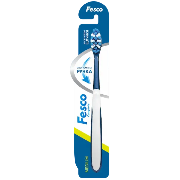 Зубная щётка Fesco Complete Medium (синяя)
