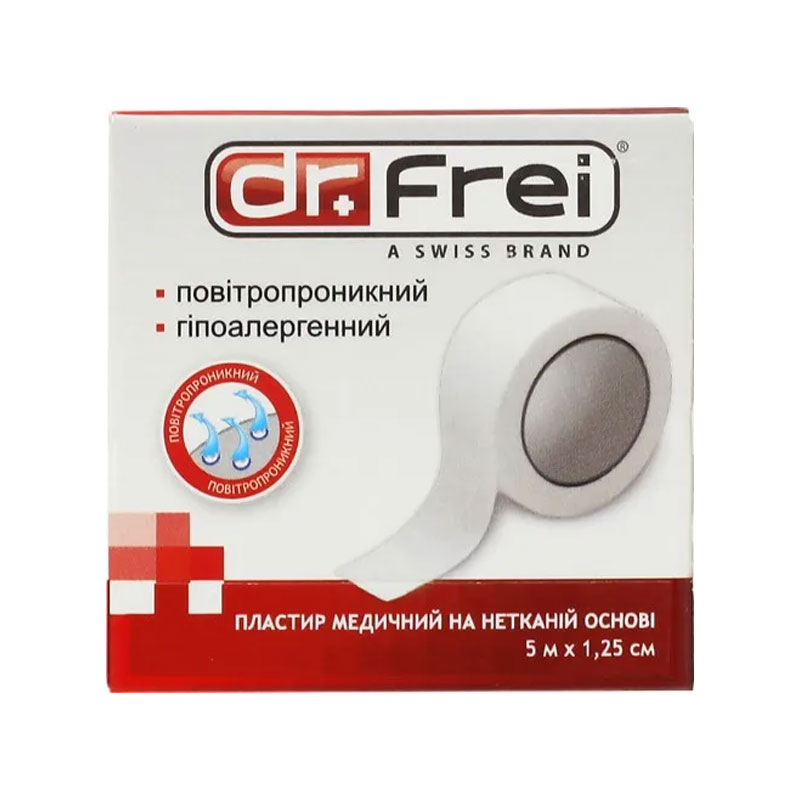 Пластырь Dr.Frei рулонный Nonwoven 5 м x 1.25 см