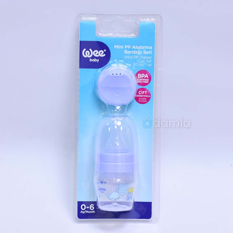 Бутылочка WeeBaby 30 мл Mini Baby Bottle, силиконовая соска (0–6 мес.) (778)