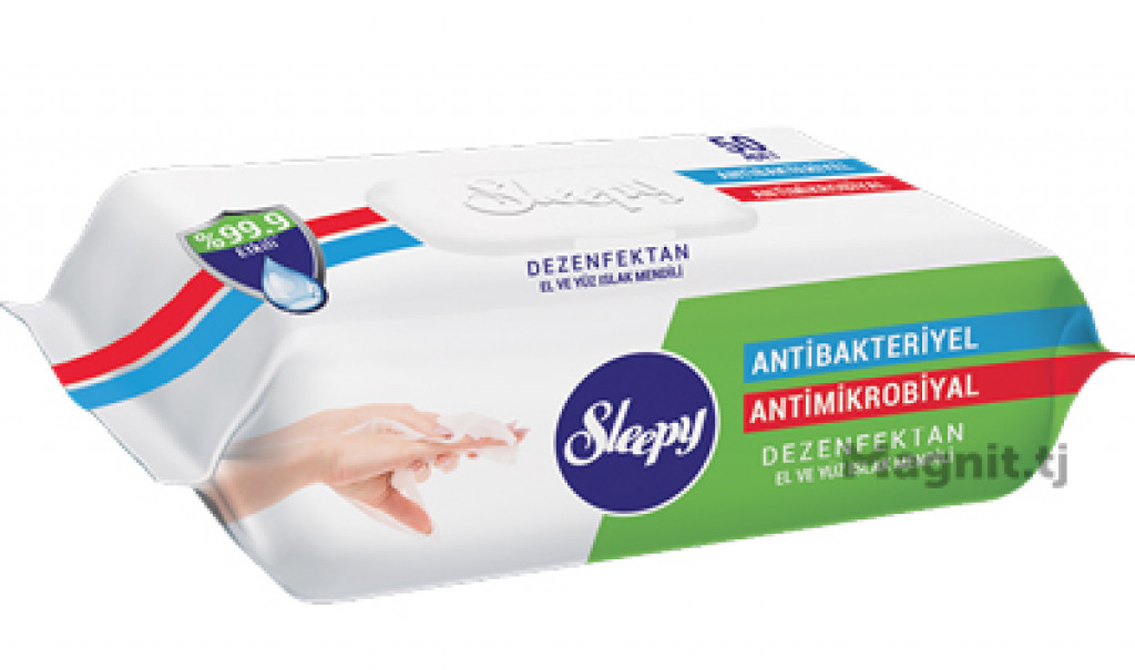 Șervețele umede Sleepy N70 Antibacteriene (capac plastic)