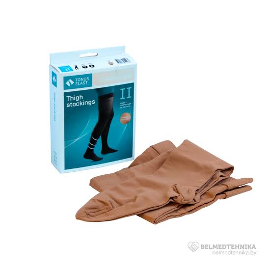 Эластичный компрессионный чулок Tonus 0402-3, LUX, H1, степень I (бежевый)