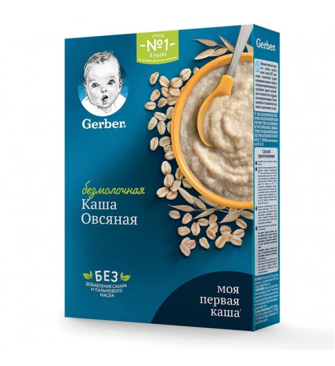 Gerber Terci FĂRĂ lapte “Ovăz, Măr-Banană” 180 g (6 luni+)