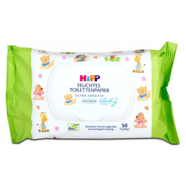 Hipp Babysanft Hârtie igienică umedă pentru copii N50/9577
