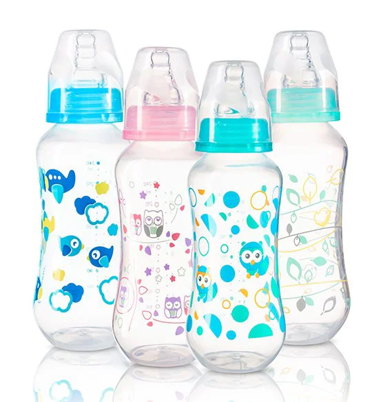 Бутылочка BabyOno 240 мл антиколиковая, пластик (401)