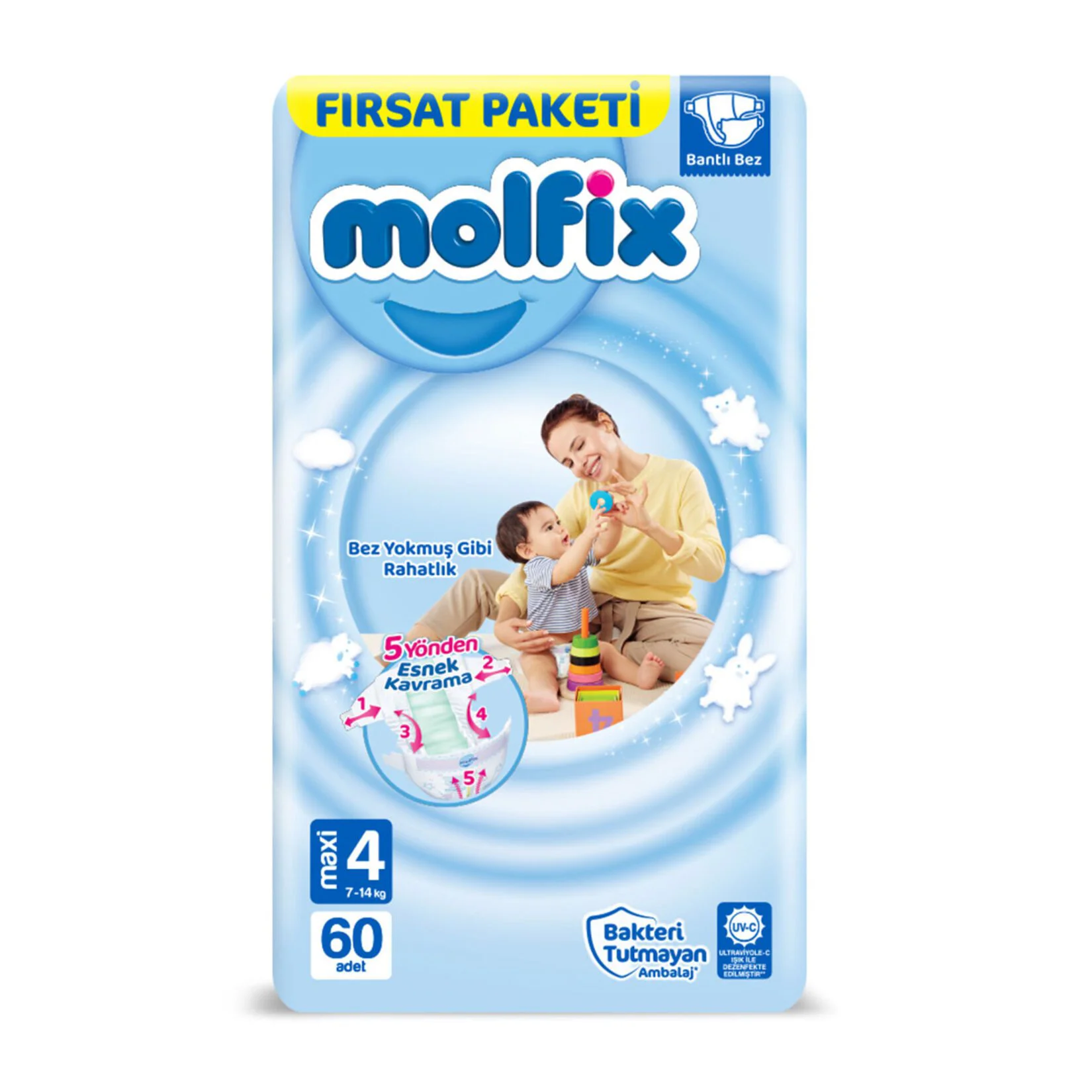 Scutece MOLFIX 4 Maxi (7-14 kg) N40
