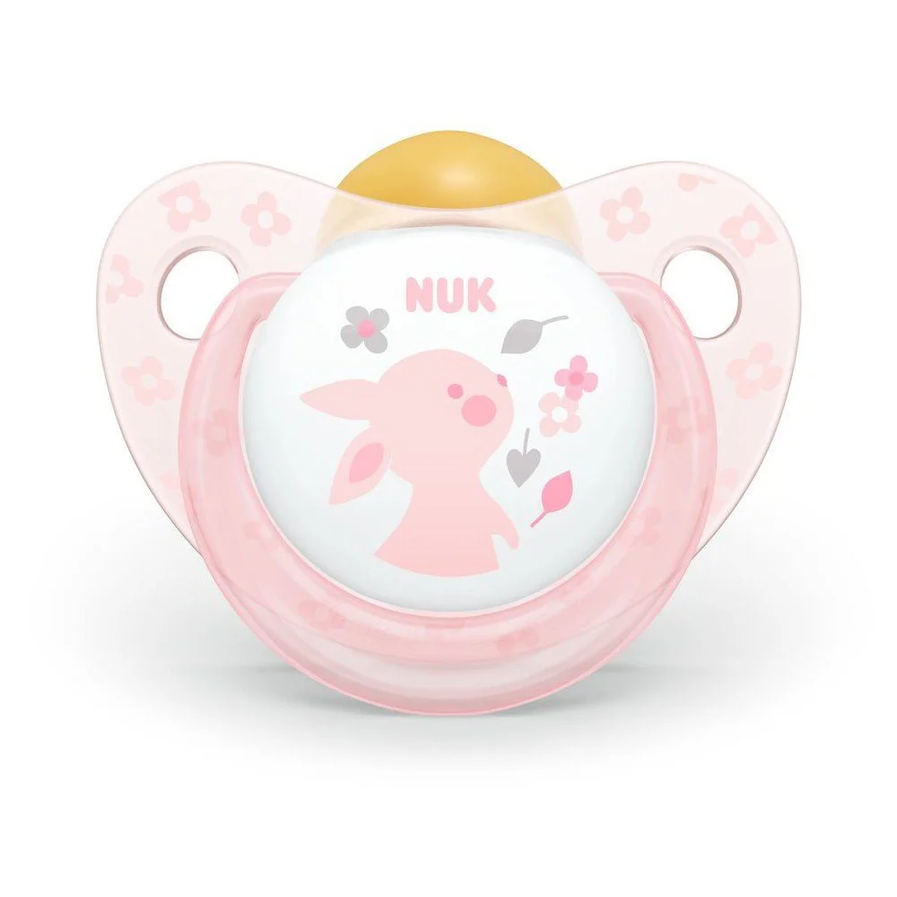 Соска NUK латекс Baby Rose (6–18 мес.) (734012) в коробке