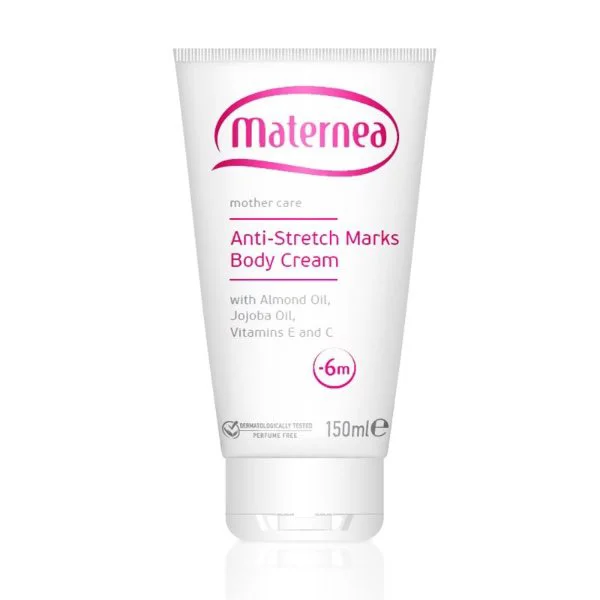 Maternea Крем против растяжек с миндальным маслом, витаминами E и C, 150 мл