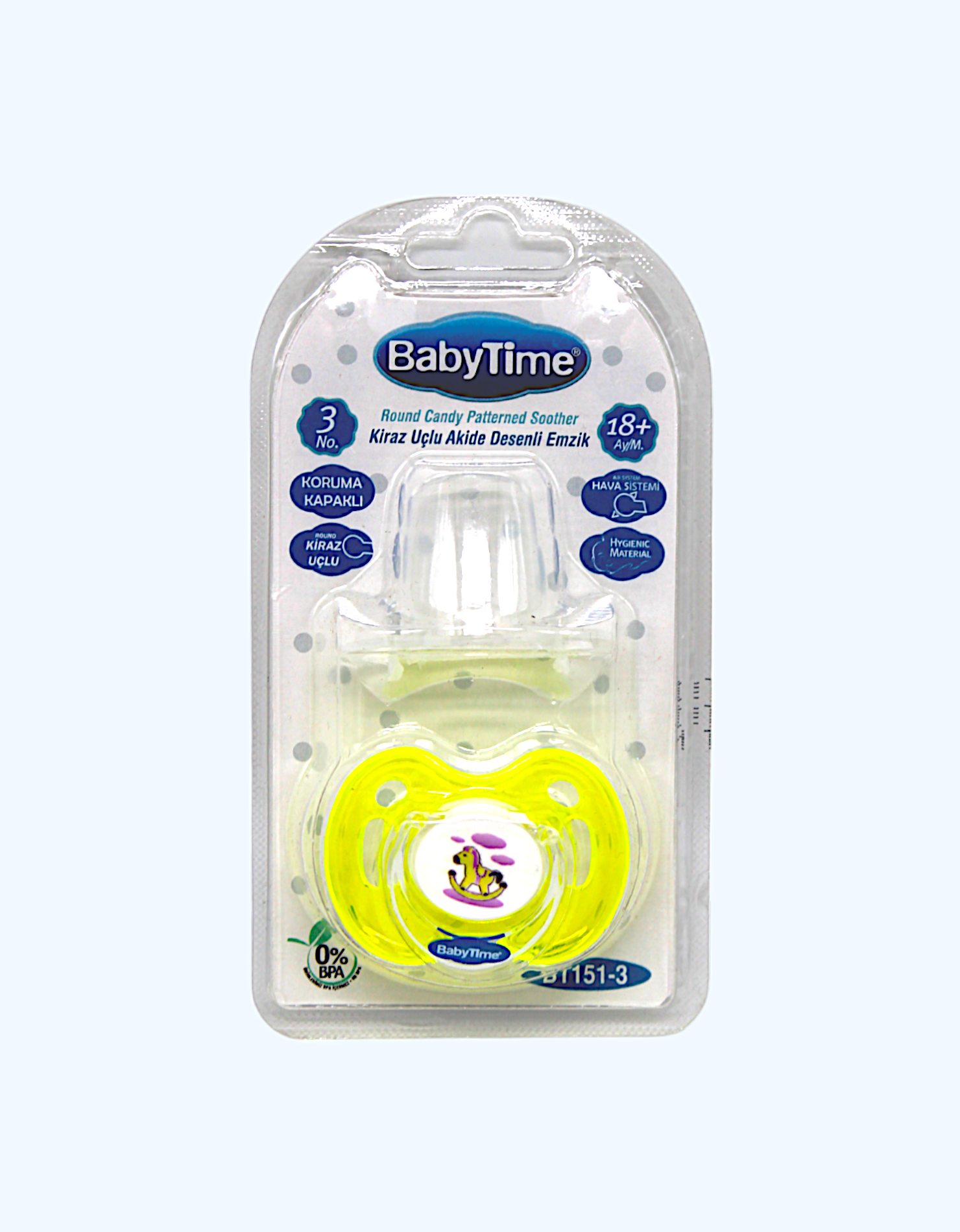 Suzetă BabyTime (6–18 luni) BT138-2 silicon Ortodontică